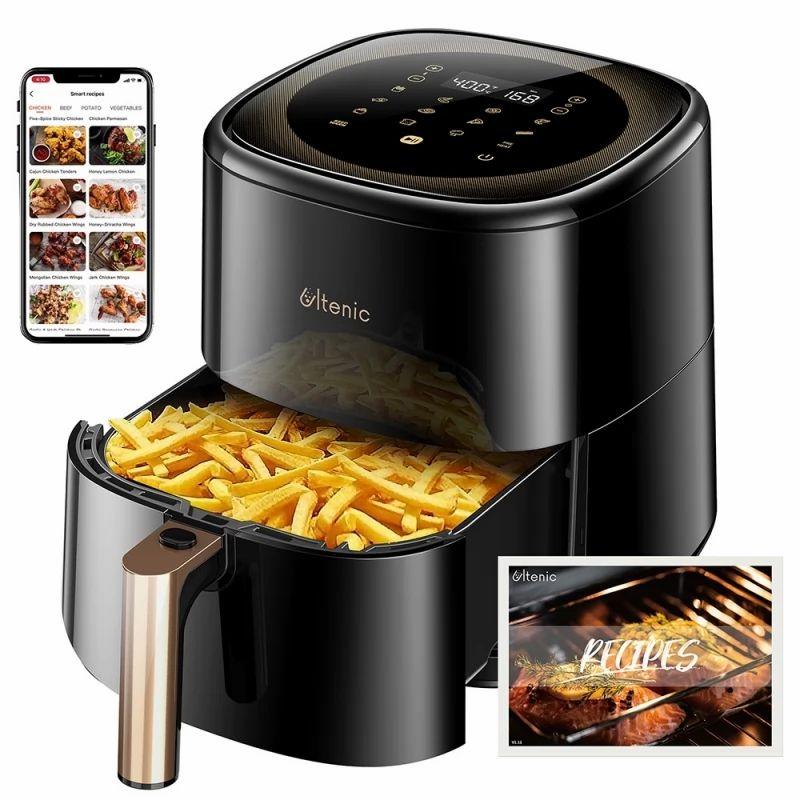 Ultenic K10 Air Fryer, Without Oil, 5L, Hot Electric Oven Oilless Cooker Multipurpose Dee – Black  |   Kitchen Tools & Gadgets Cordless Stick Vacuum Cordless Stick Vacuum