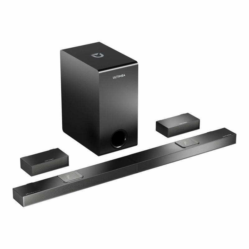 Ultimea Nova S80 Soundbar Subwoofer Speaker Kit, 5.1.2 Channel, 4K HDR Passthrough, 520W Peak Power  |   Home Gadgets Audio Audio