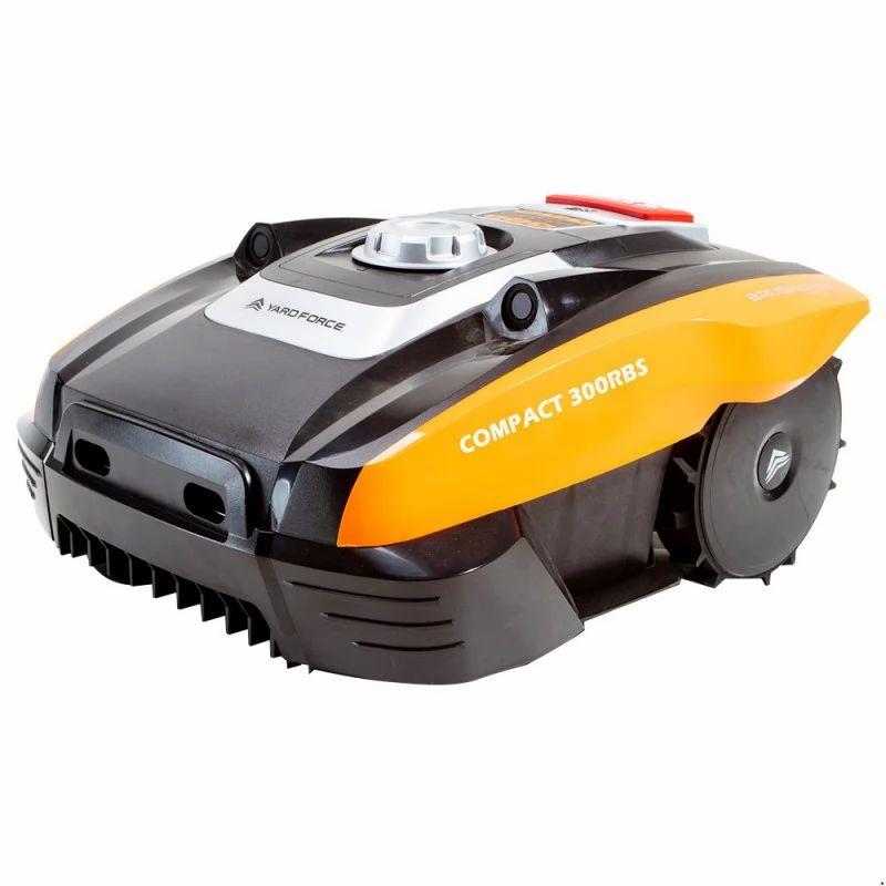 Yard Force Compact 300RBS Automatic Robotic Lawnmower Up To 300m² 16cm Cutting Width Bluetooth App Control Brushless Motor  |   Home Gadgets Home Gadgets Home Gadgets