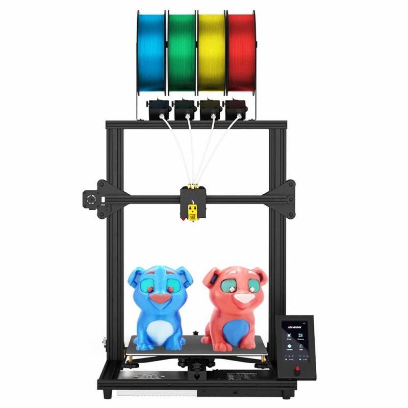 Zonestar Z8PM4 Pro 3D Printer Extruder 4-In-1-Out Color-Mixing LCD Screen High Precision Resolution DIY Kit 300x300x400mm  |   3D Printers 3D Printers 3D Printers