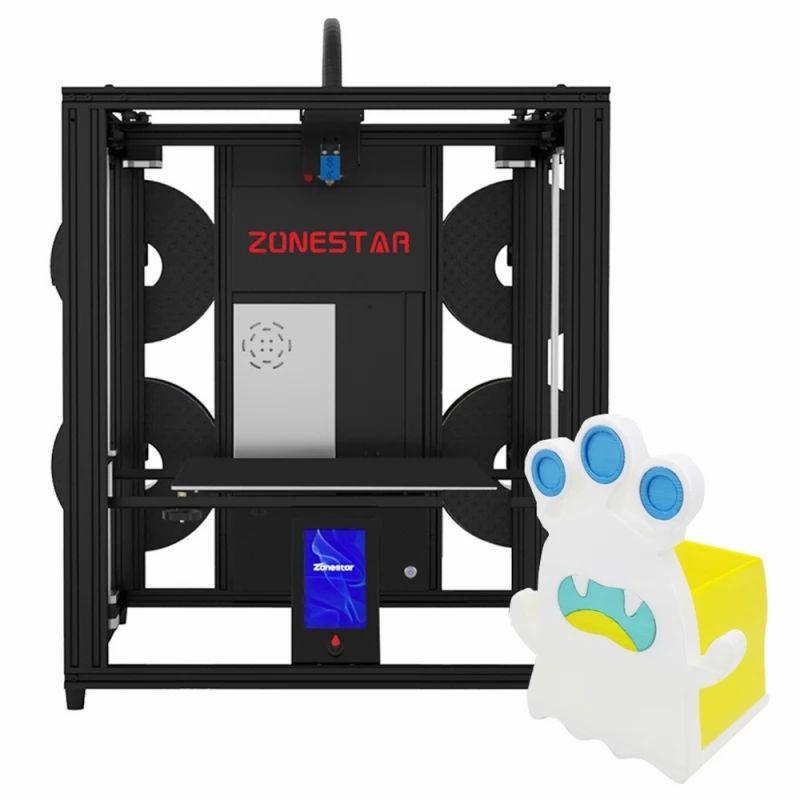 Zonestar Z9V5MK6 4 Extruders 3D Printer, 4 in 1 out Color-Mixing, Auto Leveling, 32Bit Mainboard  |   3D Printers 3D Printers 3D Printers