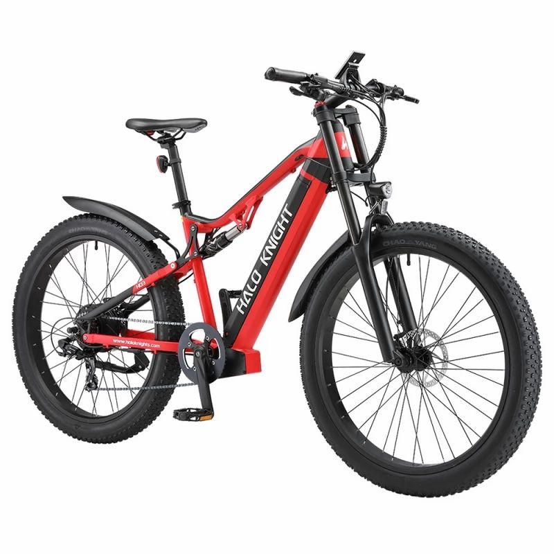 Halo Knight H03 Electric Bike, 1000W Motor, 48V 19.2Ah Battery, 27.5*3.0-inch Tire, 50km/h Max Speed – Red  |   Electric Bike Electric Bike Electric Bike