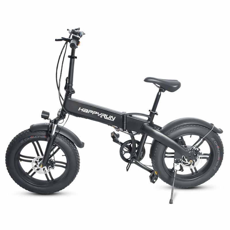 Happyrun HR-2006 Foldable Electric Bike, 350W Motor, 36V 10Ah Battery, 20”x4 Snow Tires, 50km Range  |   Electric Bike Electric Bike Electric Bike