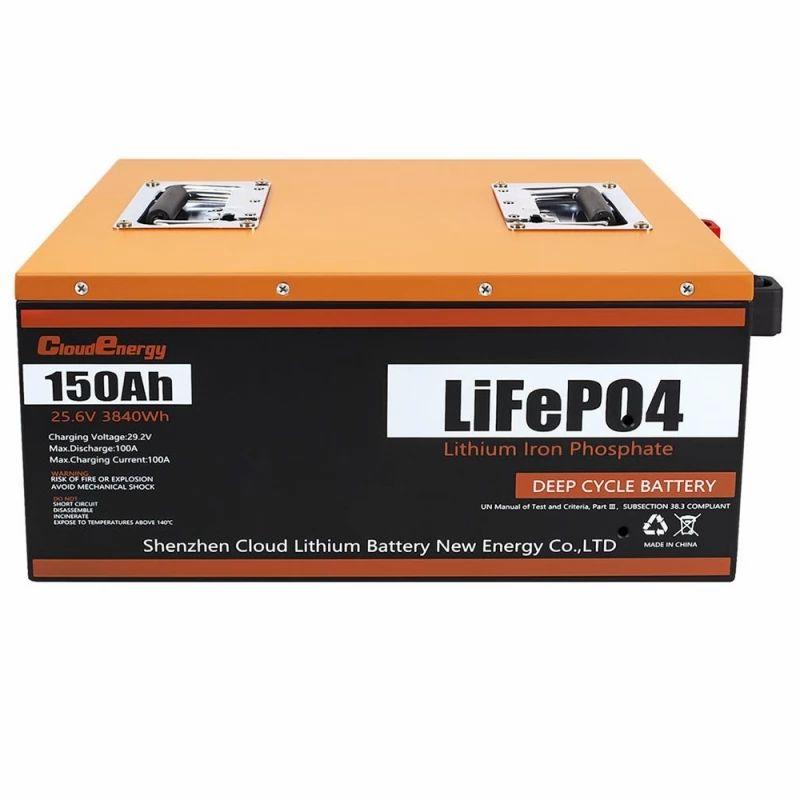 Cloudenergy 24V 150Ah LiFePO4 Battery Pack Backup Power, 3840Wh Energy, 6000 Cycles, Built-in 100A BMS  |   Battery Pack Battery Pack Battery Pack