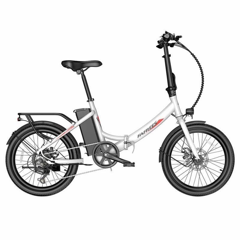 FAFREES F20 Light 20*1.95” Tire Foldable City Electric Bike, 48V 250W Motor, 14.5Ah Battery – White  |   Electric Bike Electric Bike Electric Bike