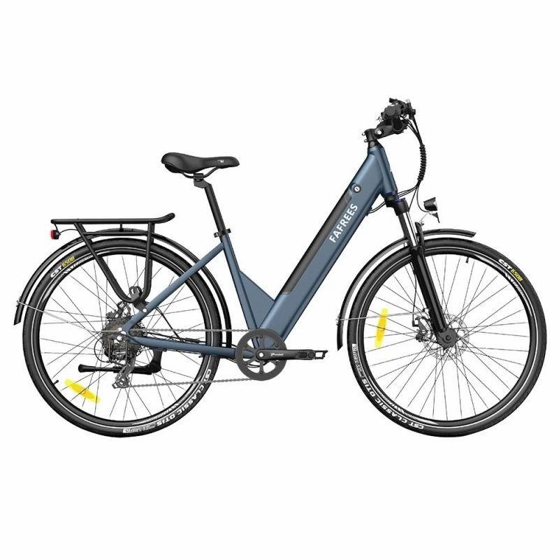 FAFREES F28 Pro Step-through City Electric Bike, 27.5 Inch Tire, 250W Motor, 36V 14.5Ah Battery, App Control – Blue  |   Electric Bike Electric Bike Electric Bike