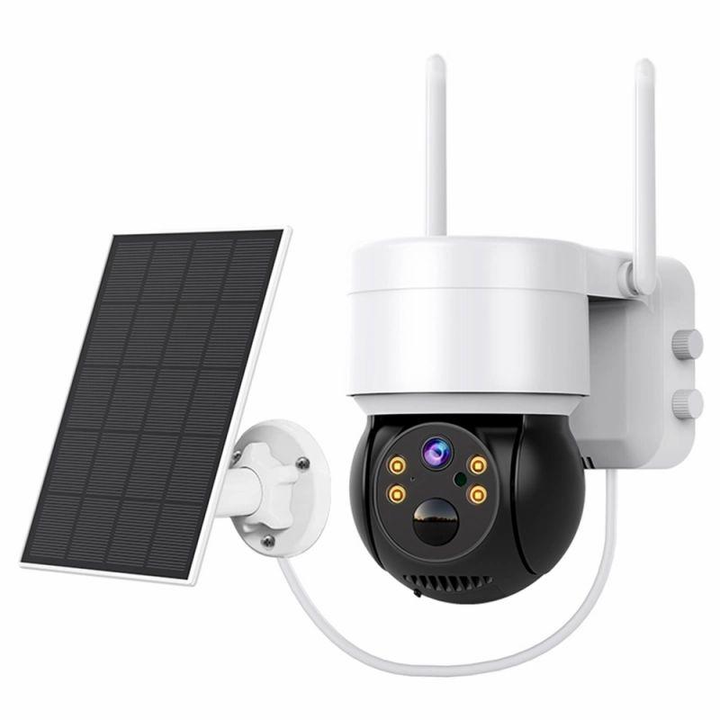 Hiseeu WTD512 1080P WiFi Camera with Solar Panel, 5X Zoom, PIR Motion Detection, 2-way Audio Video  |   Security System Security System Security System