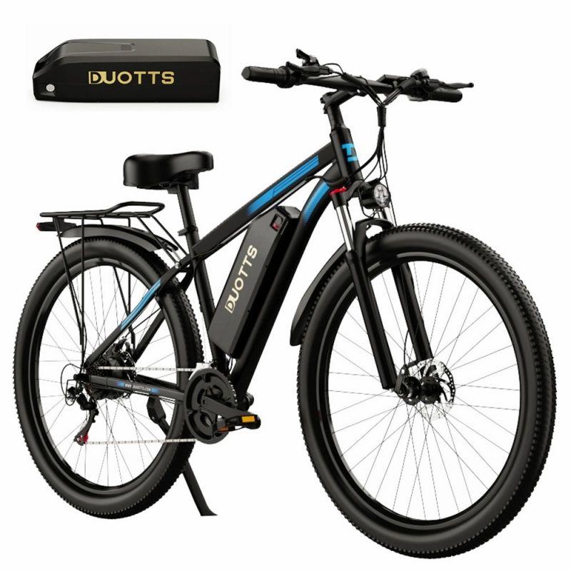 DUOTTS C29 Electric Bike with Rear Rack, 750W, 48V 30Ah Battery (15Ah+15Ah Dual Battery)  |   Electric Scooter Electric Bike Electric Bike