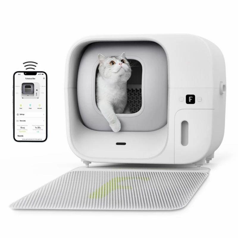 Furbulous Automatic Cat Litter Box with App Control, 60L with Odor Removal Deodorant – White  |   Pet Supplies Pet Supplies Pet Supplies